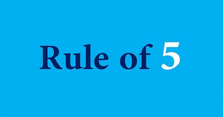 قانون پنج داشته باشید